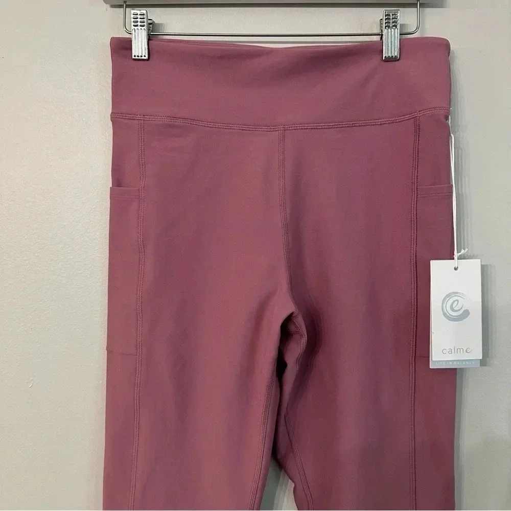 NWT Calme by Johnny Was Endurance High Waist Legging 7/8 w/ Pockets Sz Large